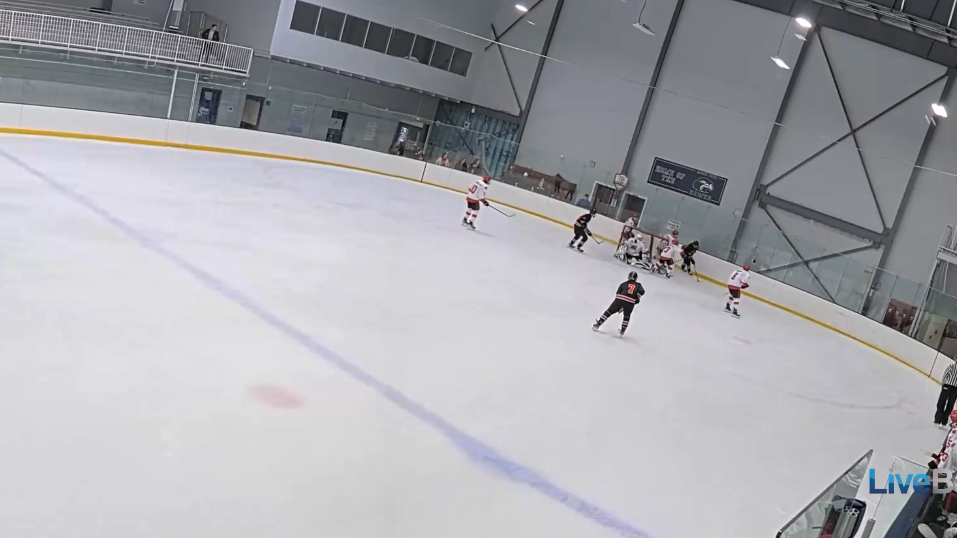 Clutch slap shot from the slot to tie the game late