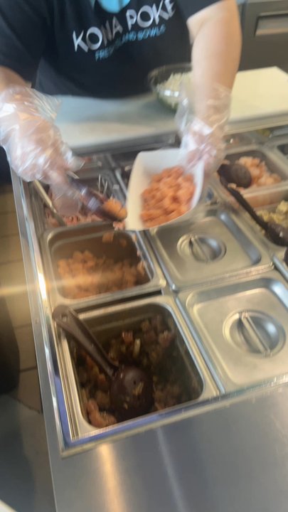 Kona Poké Apopka - Marinating the salmon! - Sushi Bars Near Me - Apopka, Florida