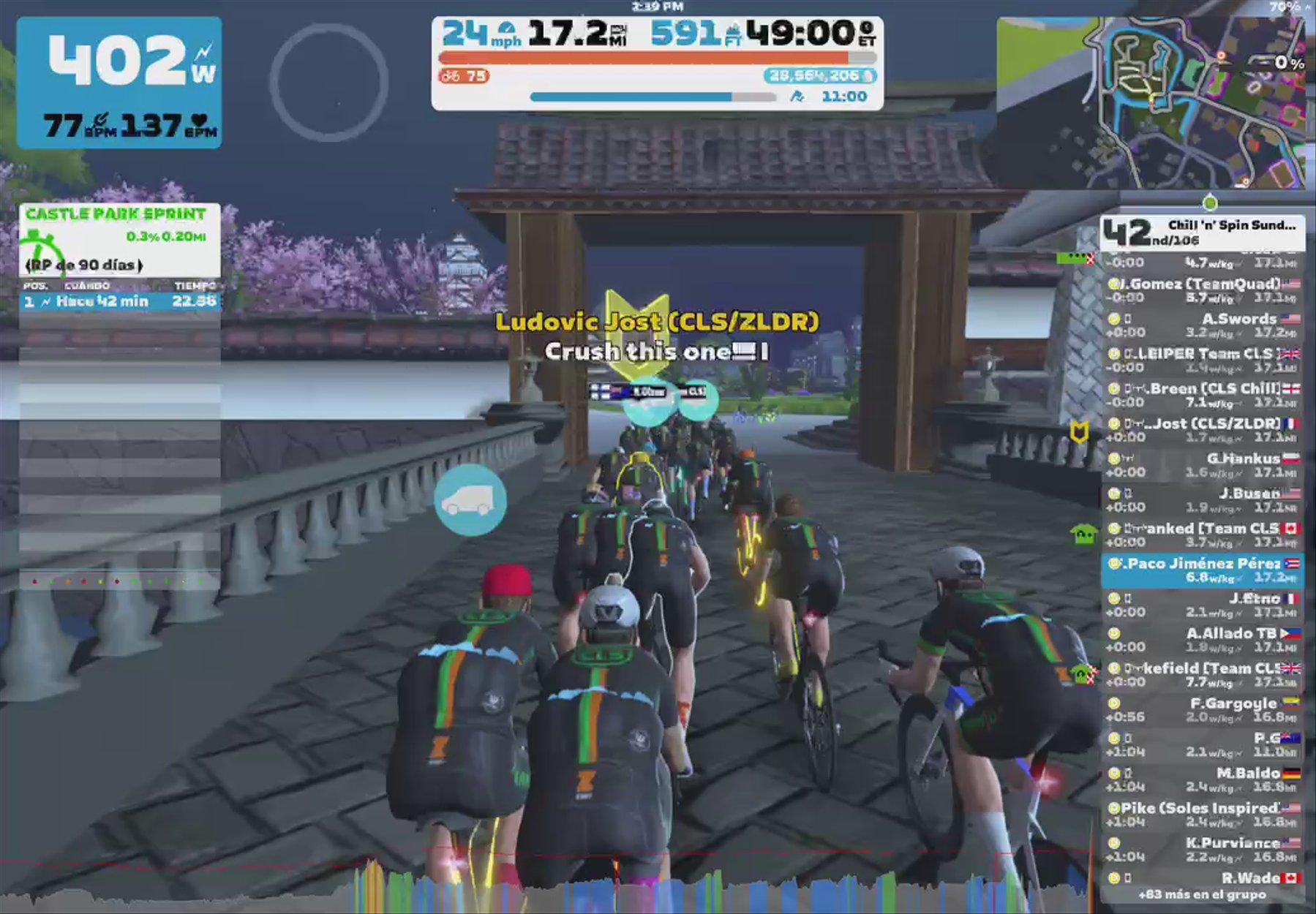 Zwift - Group Ride: Chill 'n' Spin Sunday Ride (D) on Neokyo All-Nighter in Makuri Islands