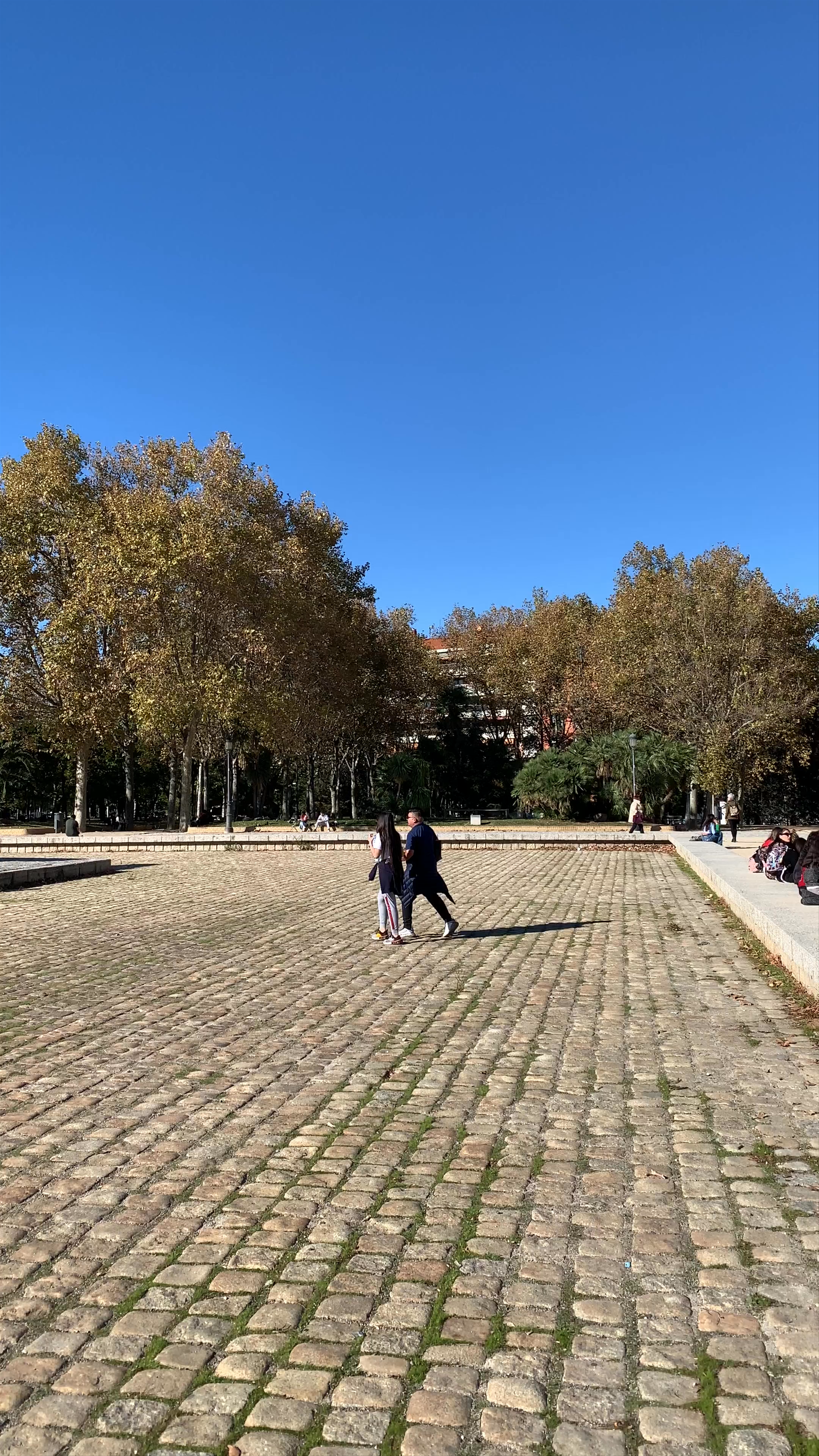 Serene Autumn Walk at Parque del Oeste, Madrid