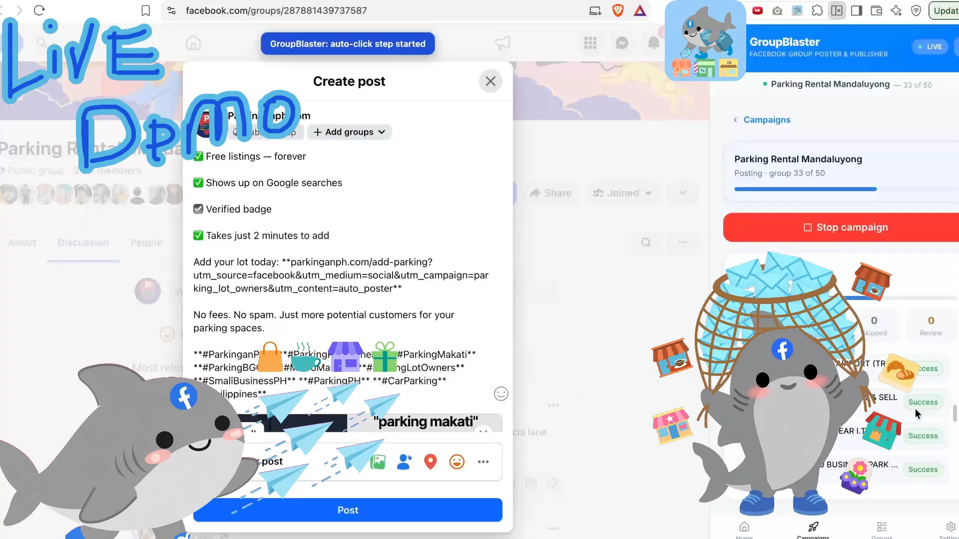 GroupBlaster — Auto Pilot Schedule Posts image 1