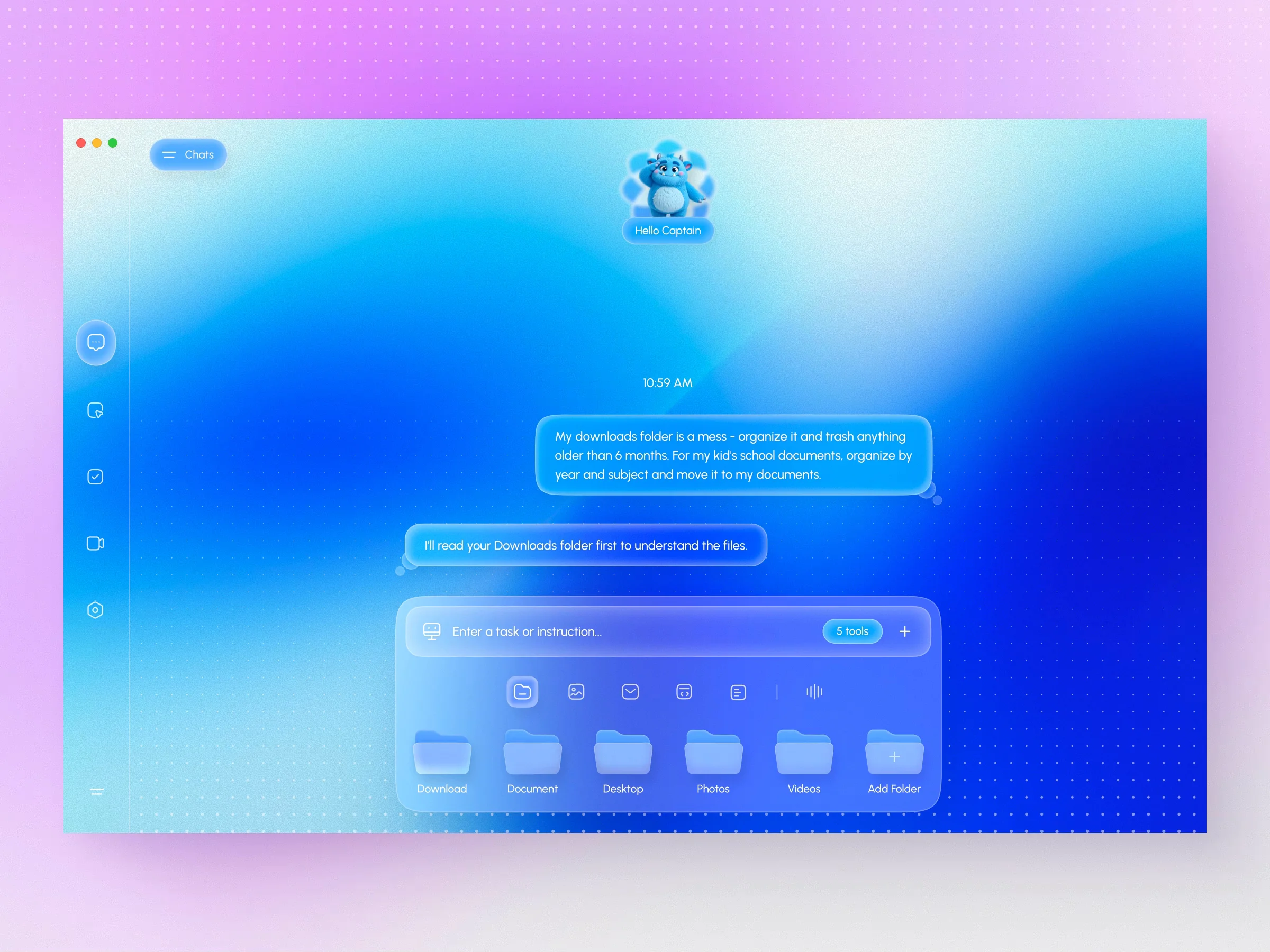 🦾 Nexo — AI Agentic Workspace Dashboard