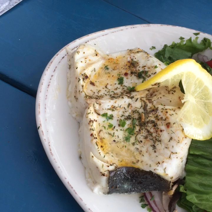 Blue Mussel Cafe - First halibut of the season - off today's boats! - Seafood Near Me - Rustico, Prince Edward Island