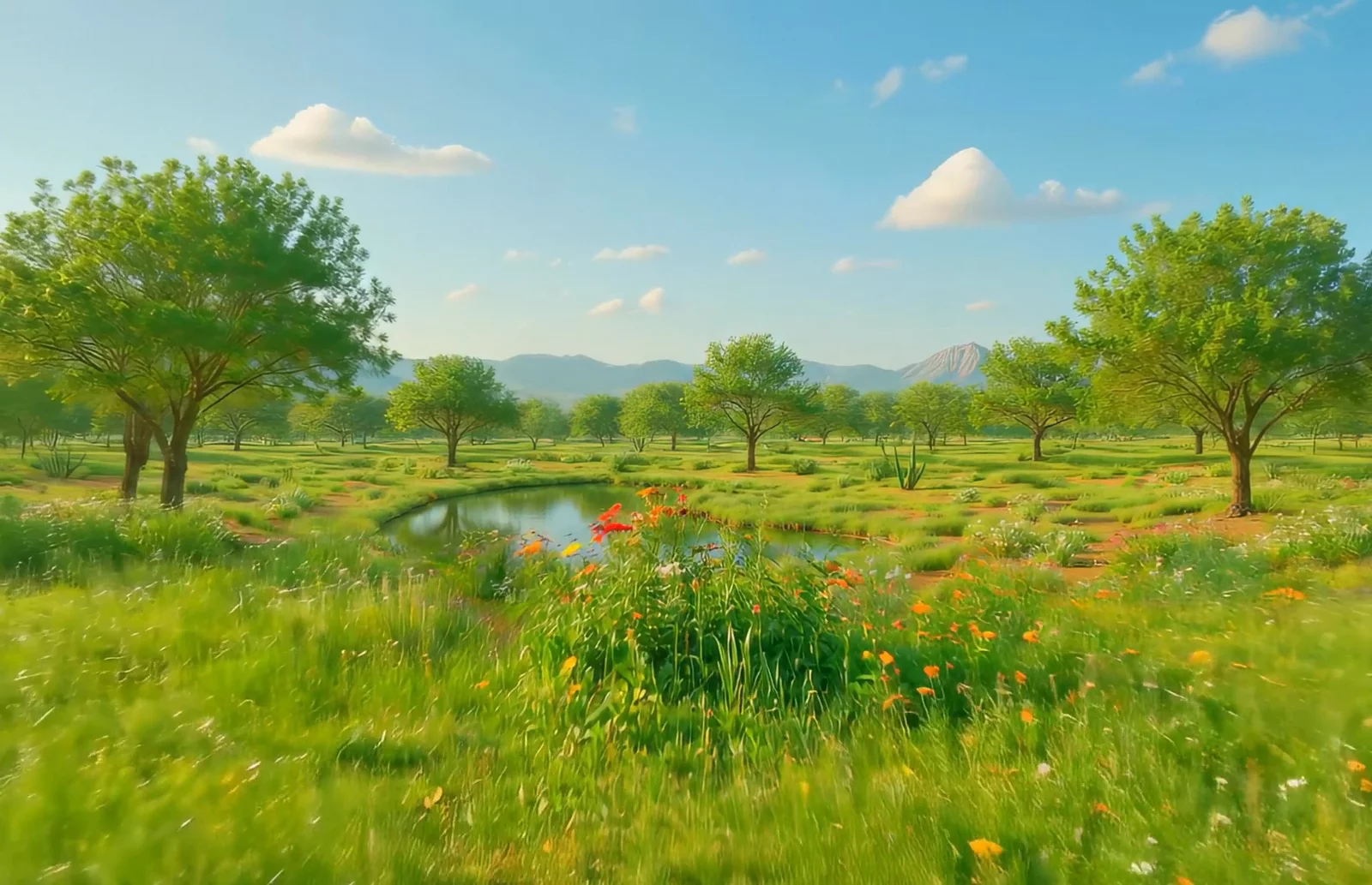 AI-generated renders turned into videoscapes were used showcasing the natural environments of the chosen locations across the U.S.