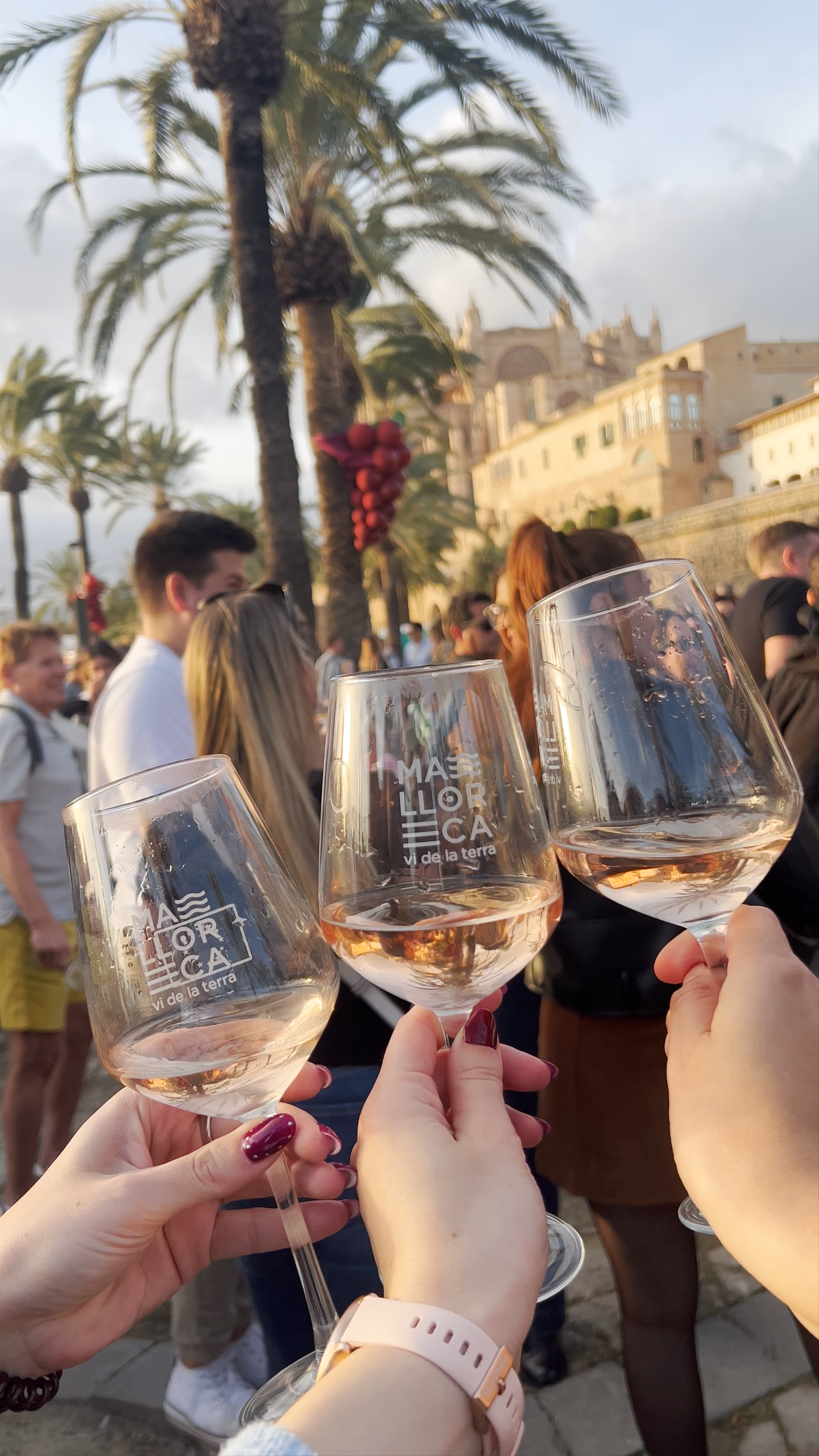 Sunset Cheers on Passeig de dalt Murada, Palma
