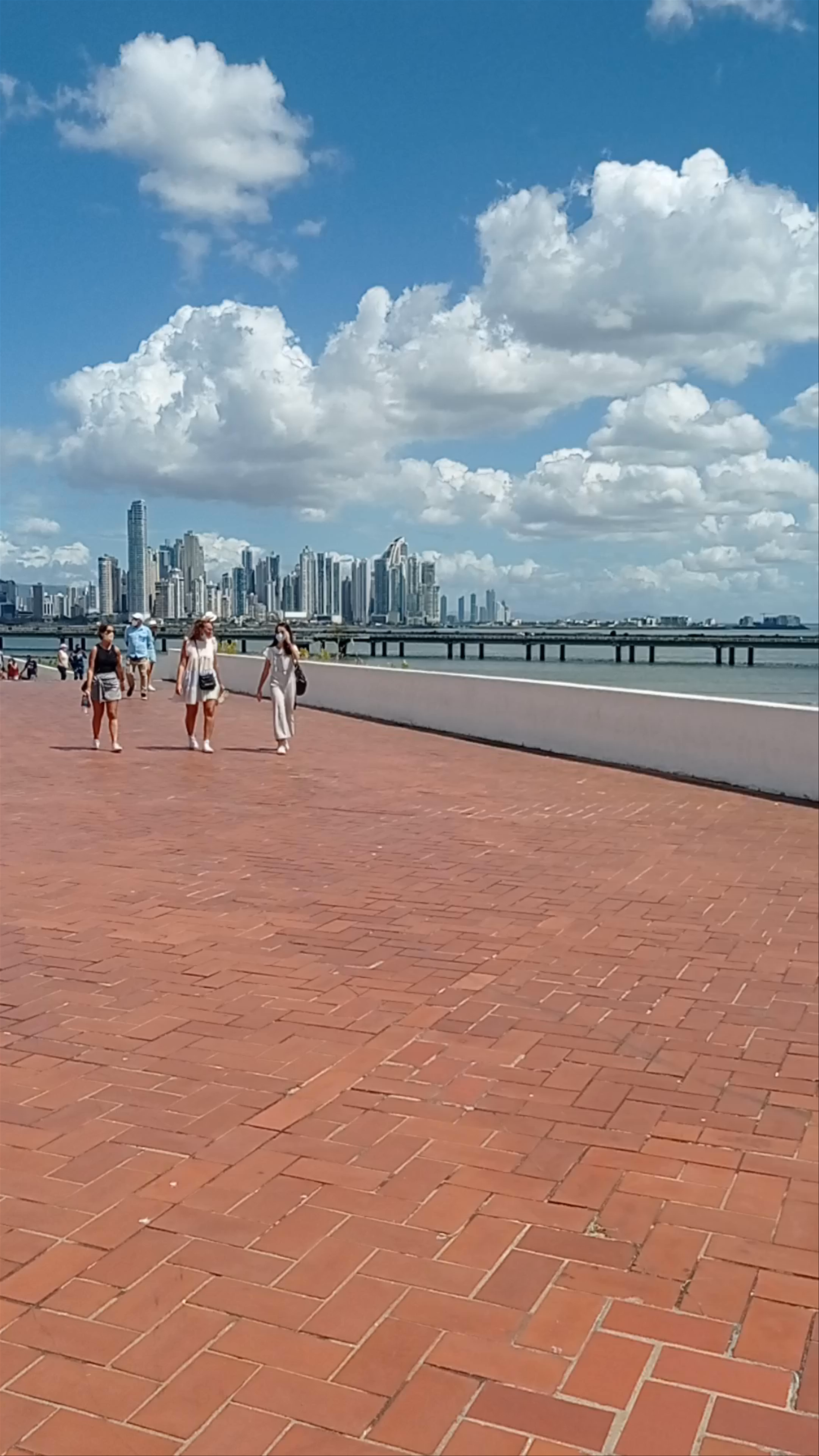 Scenic Waterfront Promenade and Skyline Views at Plaza de Francia, Panama City