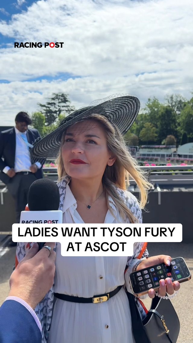 Tyson Fury super fans at Royal Ascot