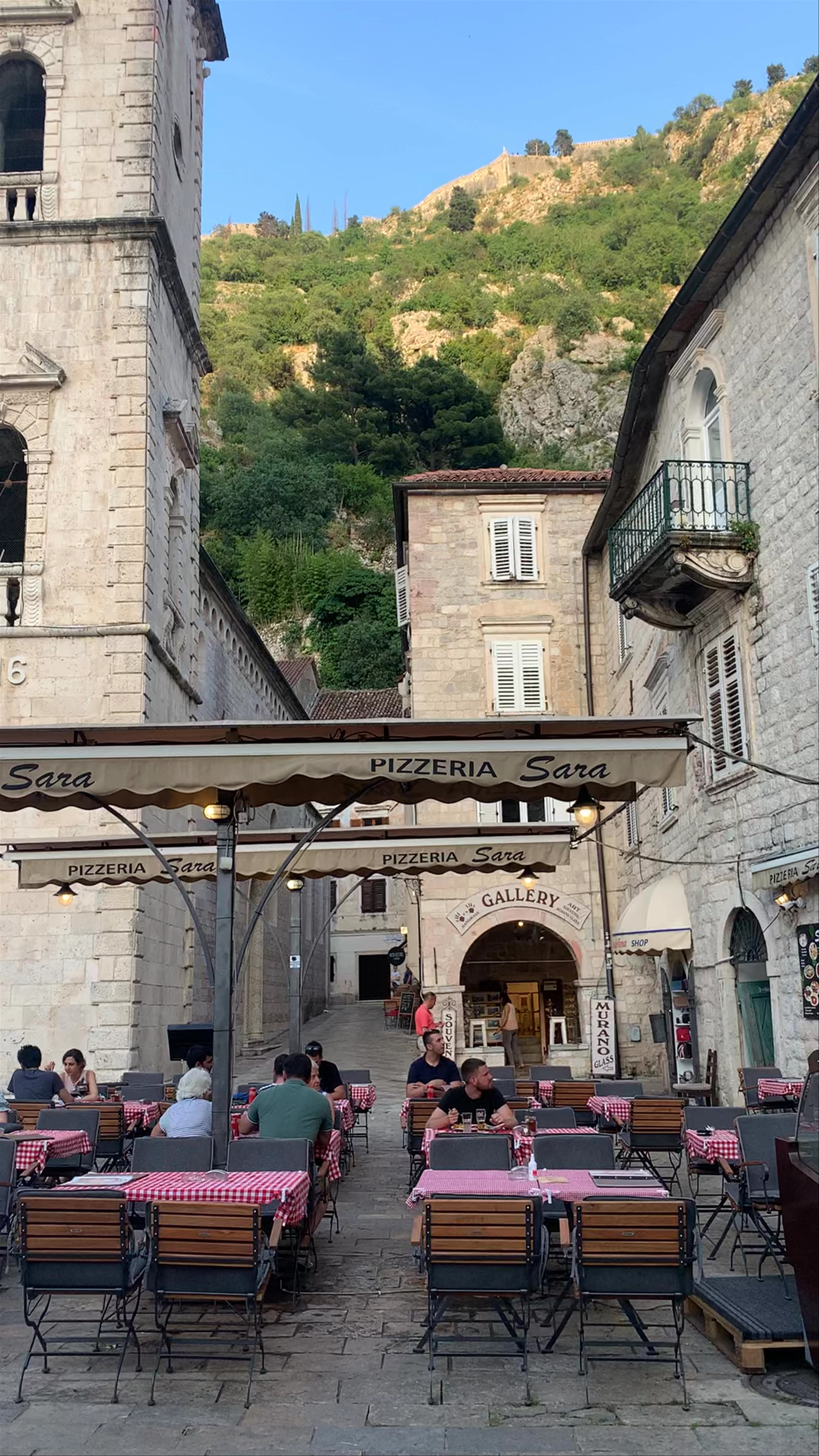 Kotor Old Town, Road to the Fort of St. Ivan