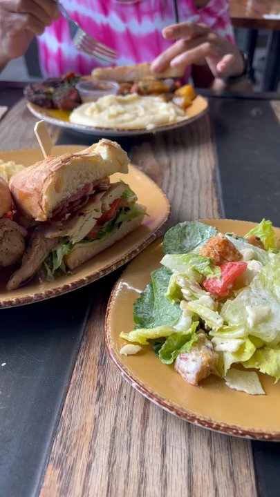 Urban Plates - I got a cage free chicken club with a side Cesar for additional two dollars. - New American Near Me - La Jolla, California