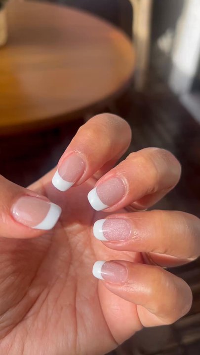 IVY Nails - Cat eye and French tip. Obsessed! - Nail Salons Near Me - Las Vegas, Nevada