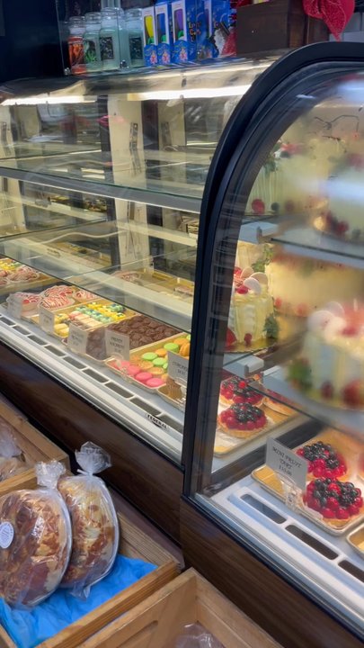 Bread Basket Cake Company - There's so much in their display I never know what to choose - Delis Near Me - Camarillo, California