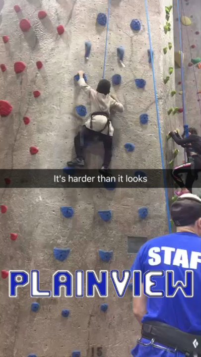 Island Rock - He was nervous but the staff is very helpful and they make you feel comfortable with climbing he was a good motivator for my nephew - Gyms Near Me - Plainview, New York