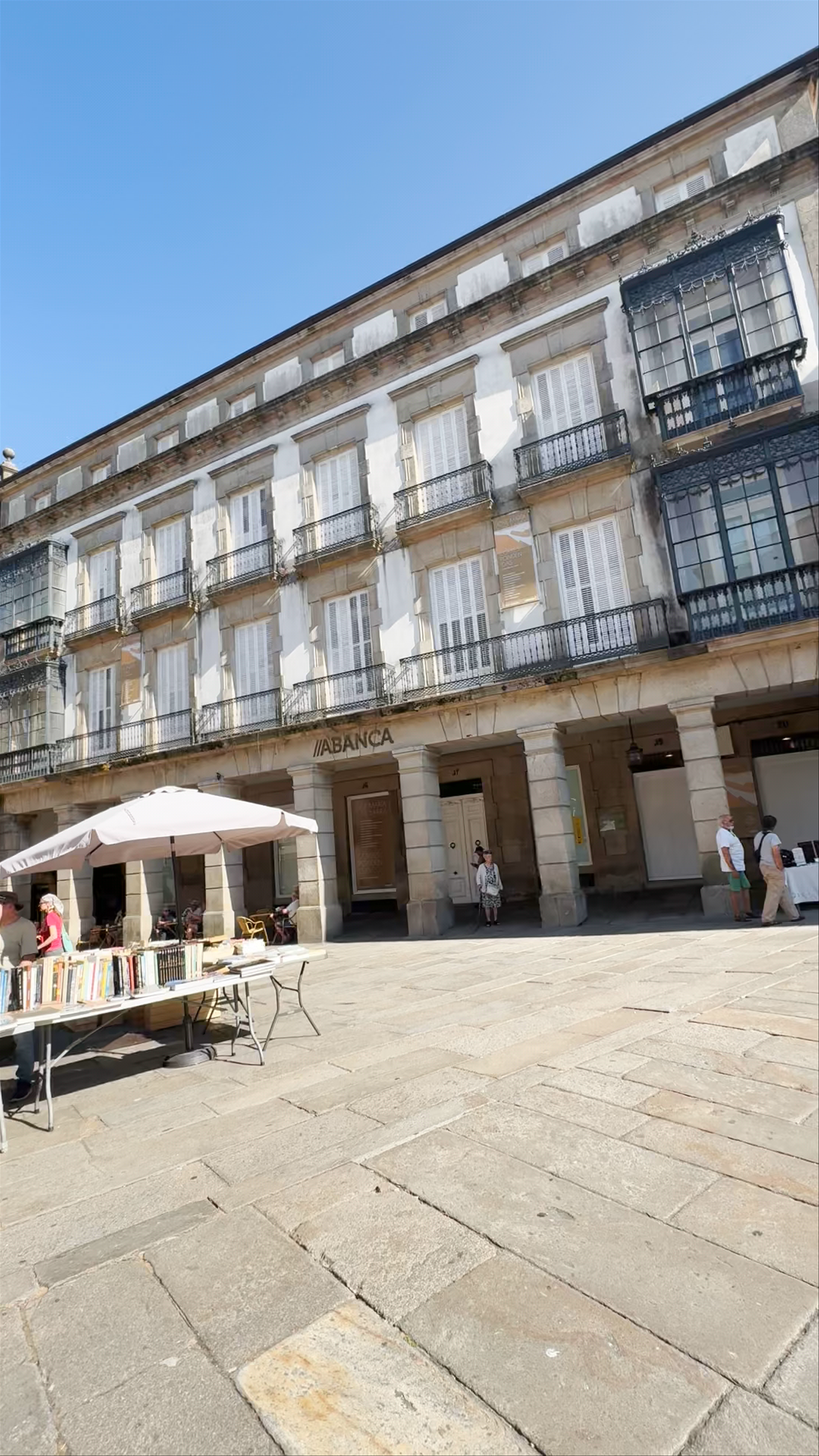 Sunlit Mornings at Praza de Cervantes, Santiago de Compostela