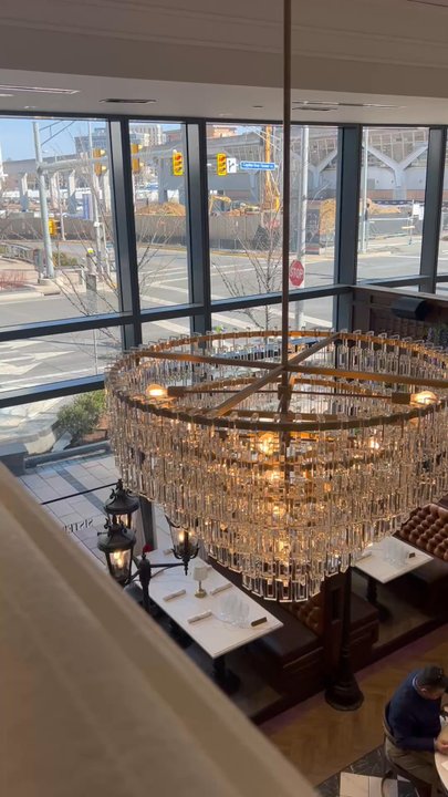 Flore Cafe - View from the loft into main dining room - Thai Near Me - Tysons, Virginia