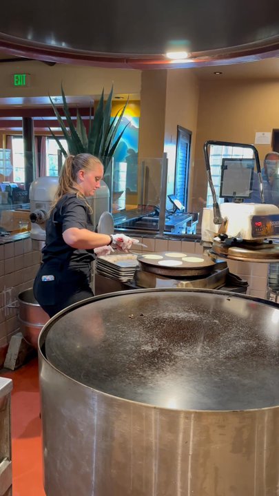 El Torito Grill - How fresh flour tortillas are made then served with honey butter - Mexican Near Me - Brea, California