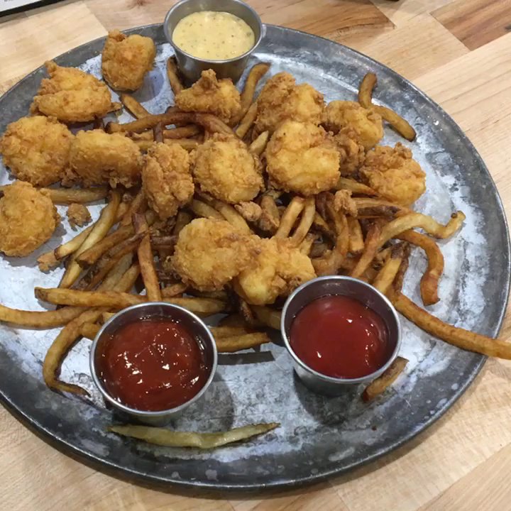 P-Beau's - My 'spread,' the shrimp platter. - New American Near Me - Denham Springs, Louisiana