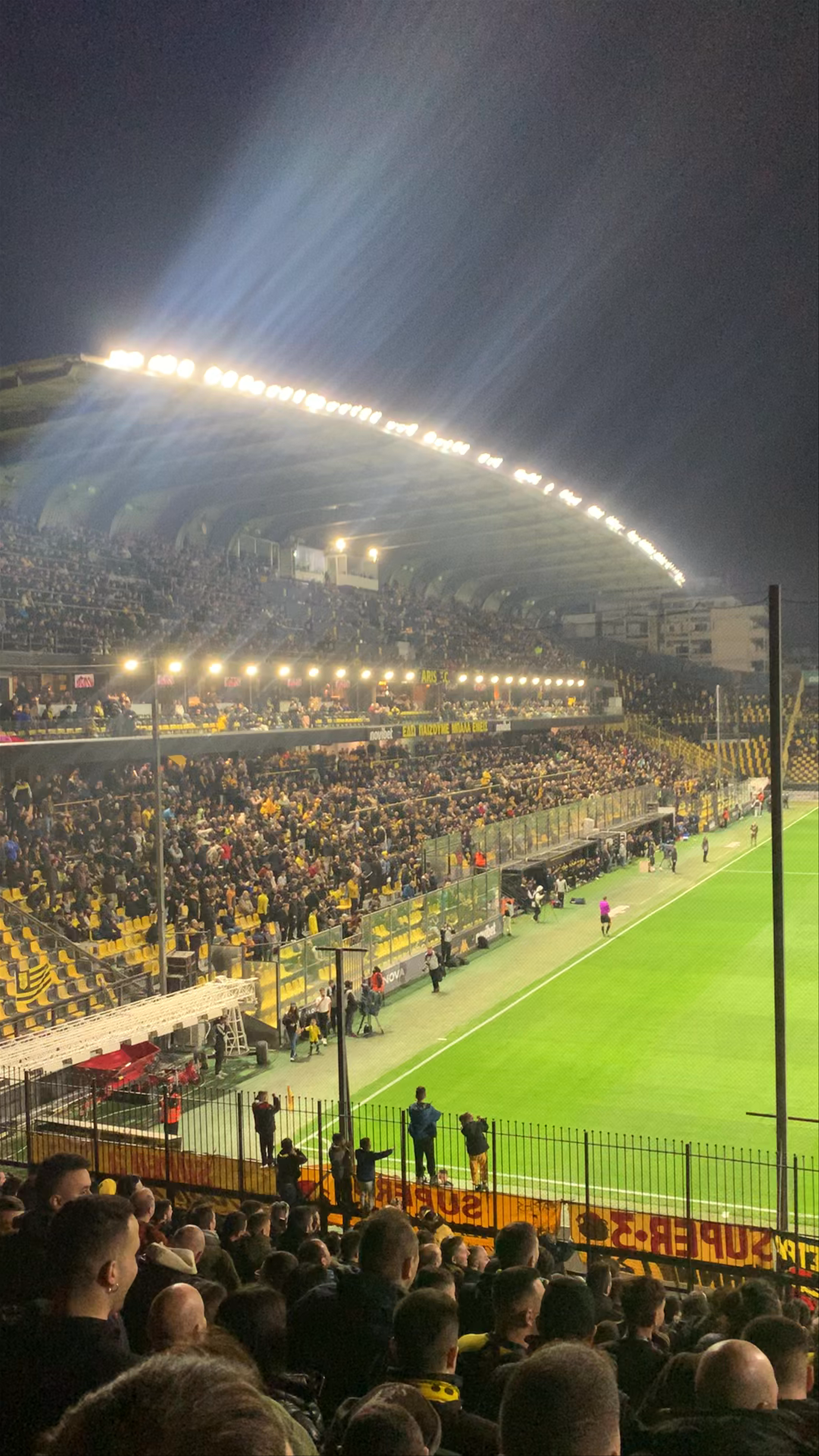 Atmospheric Night Match at Kleanthis Vikelidis Stadium, Thessaloniki