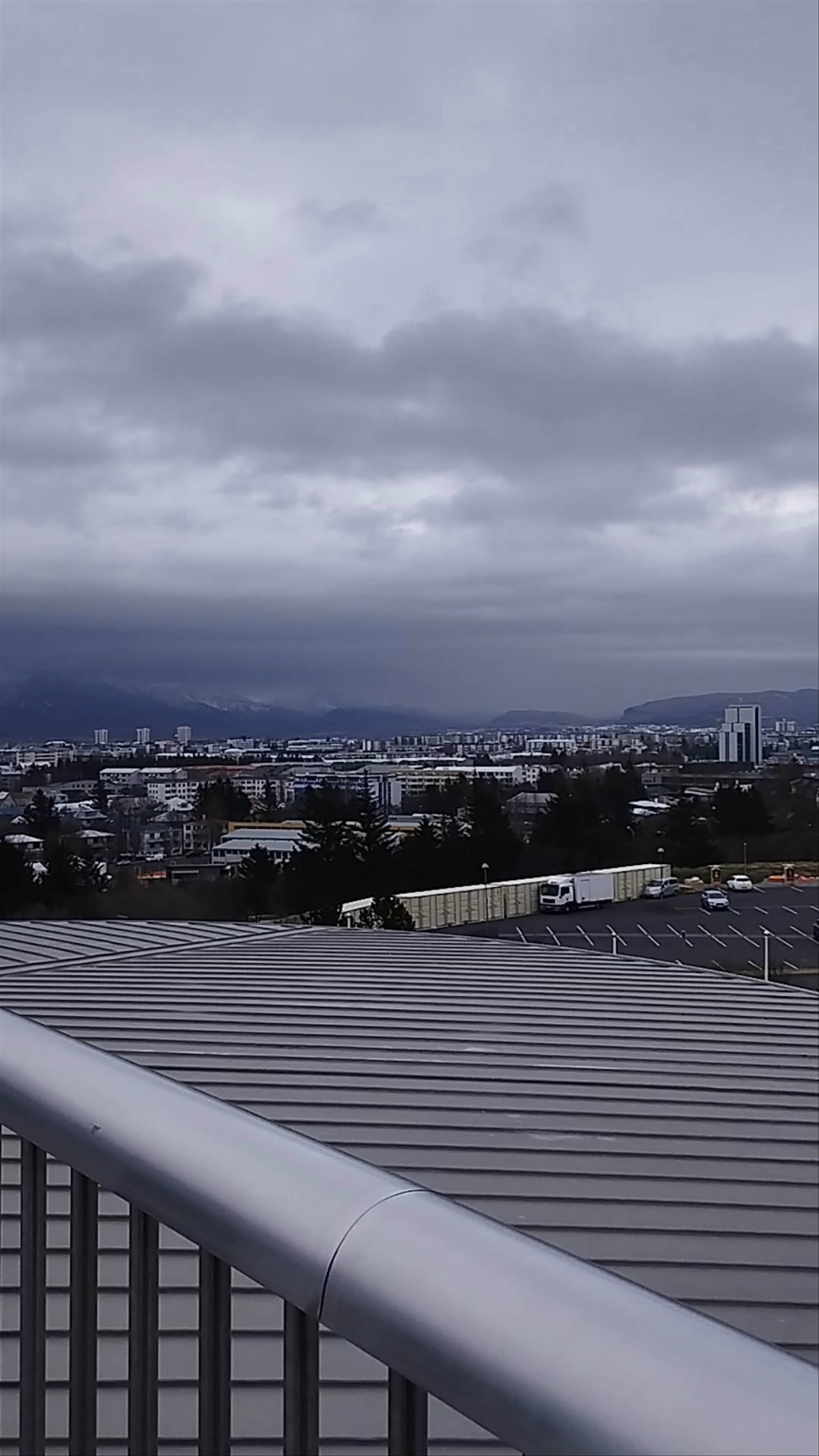 Overlooking Reykjavík from Perlan on a Moody April Day
