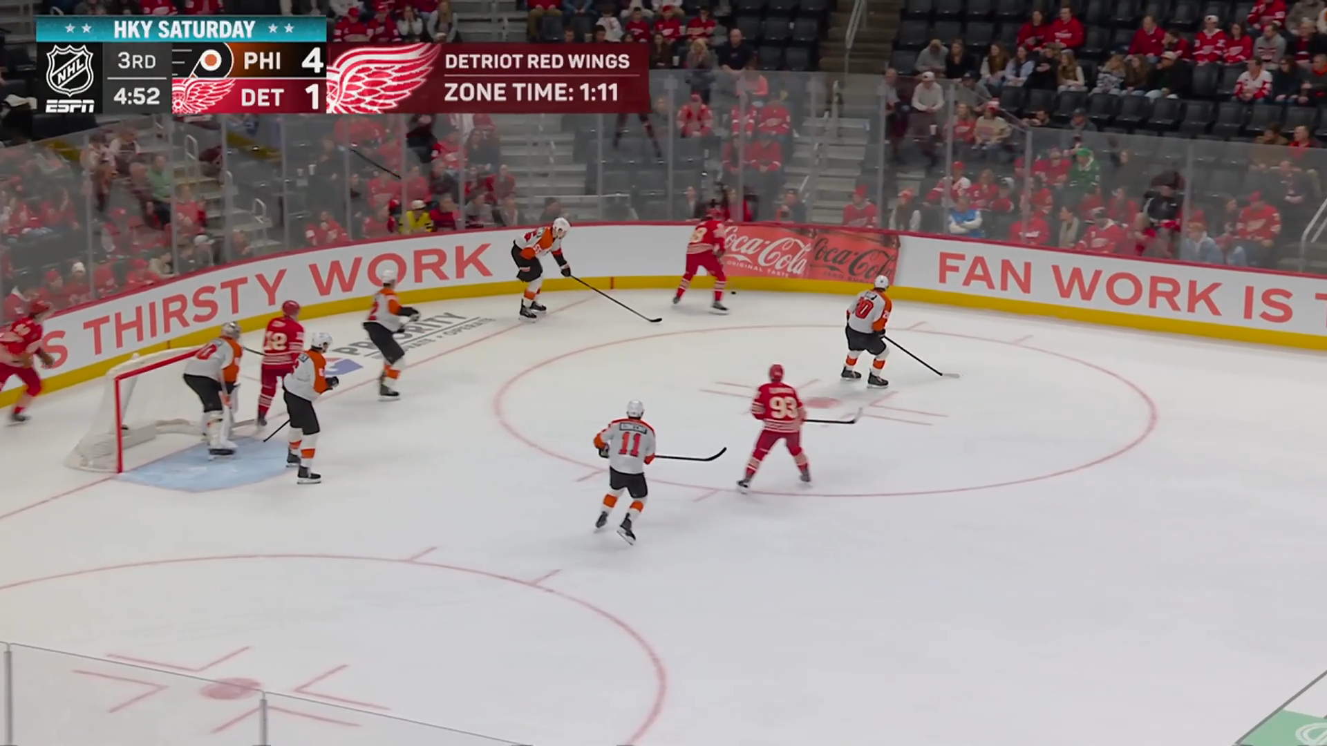 Detroit Scores Three Goals in 2:31 in the Third Period · Mar. 28, 2026