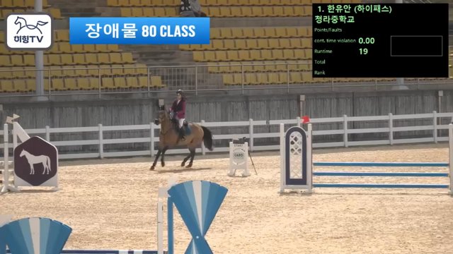 한유안 (아하바 (하이패스)) — 2026 춘계전국승마대회 (생활체육&유소년) · 장애물 80cm