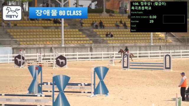 정우성1 (황금제왕 (황금이)) — 2026 춘계전국승마대회 (생활체육&유소년) · 장애물 80cm