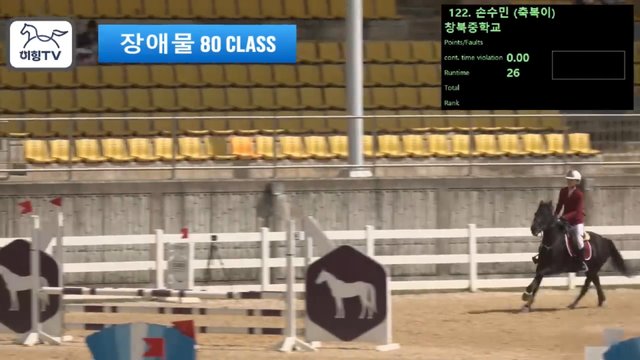 손수민2 (축복이) — 2026 춘계전국승마대회 (생활체육&유소년) · 장애물 80cm