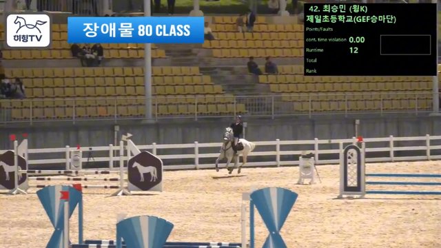 최승민 (탱고) — 2026 춘계전국승마대회 (생활체육&유소년) · 장애물 80cm