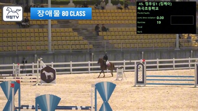 정우성1 (청초호 (킹케이)) — 2026 춘계전국승마대회 (생활체육&유소년) · 장애물 80cm