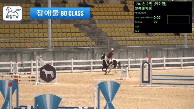 손수민2 (케이원) — 2026 춘계전국승마대회 (생활체육&유소년) · 장애물 80cm