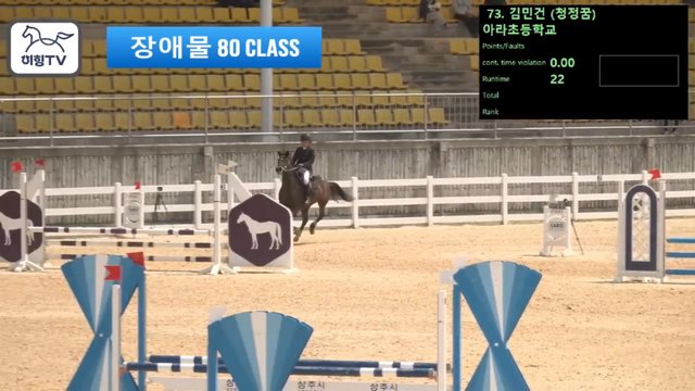 김민건3 (청정꿈) — 2026 춘계전국승마대회 (생활체육&유소년) · 장애물 80cm