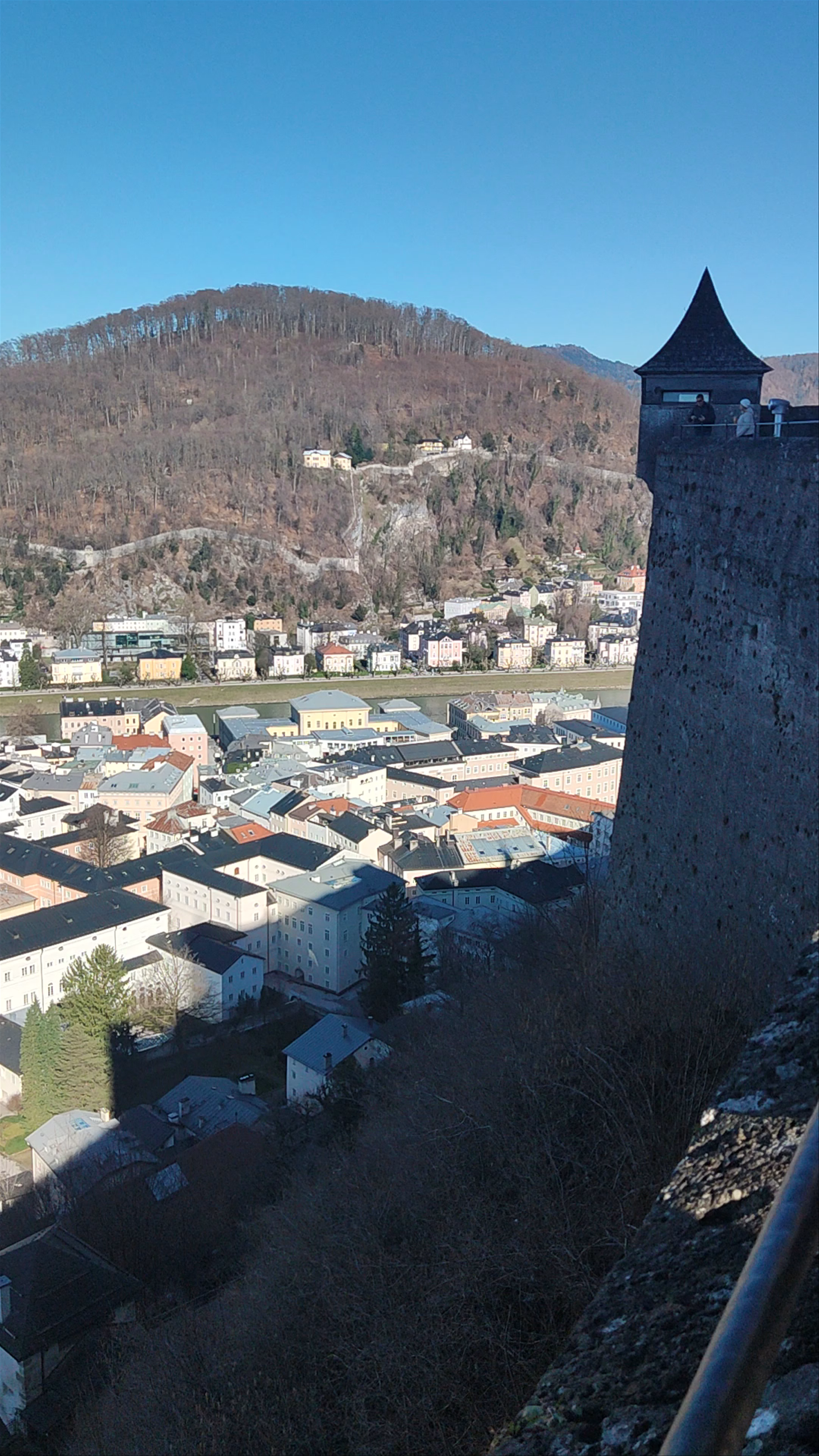 Reckturm Tower Views Over Salzburg, Austria