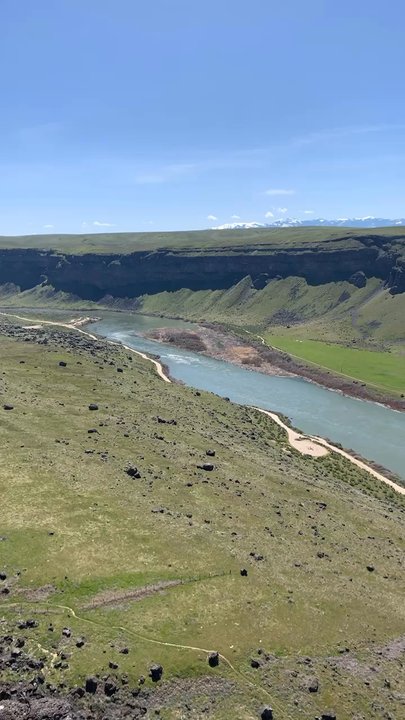 Swan Falls Dam - A few miles after you leave, there's an area on the left with a trail. You can see the rest of the area below. It's quiet and pretty. - Landmarks & Historical Buildings Near Me - Murphy, Idaho