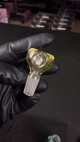 Preview pic of 14mm Single Hole Bowl Slide by Keys Glass