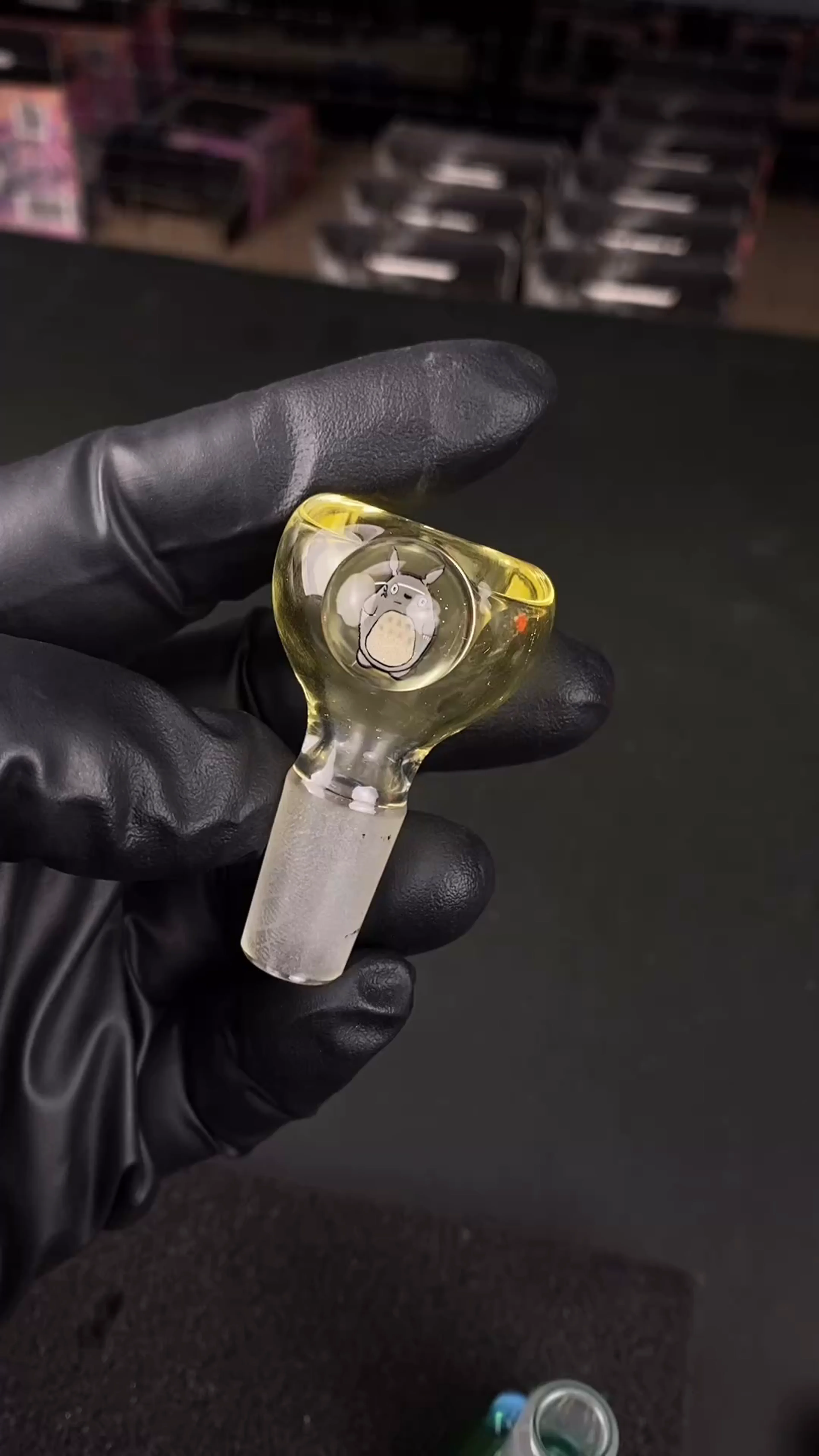 Preview pic of 14mm Single Hole Bowl Slide by Keys Glass