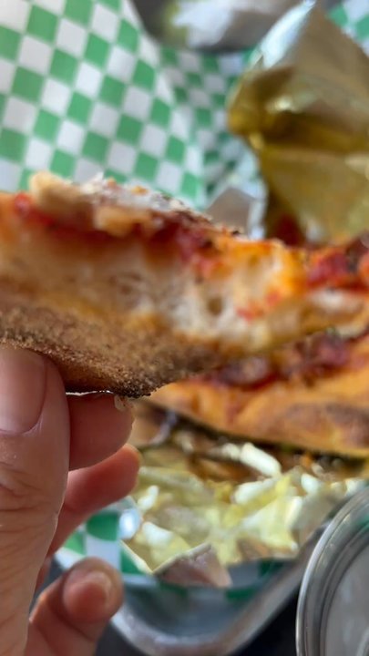 Pizzasaurus Rex - Love me some good air. Let the bread breathe - Pizza Near Me - Sacramento, California