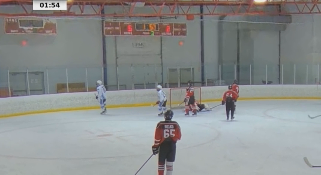 Ryan Burkett Backhand goal PHA Icemen AAA vs Mercer Chiefs AAA
