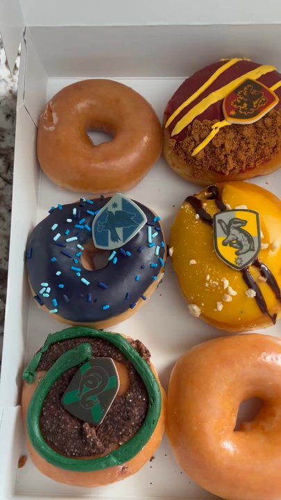 Krispy Kreme - HARRY POTTER SPECIALTY DOZEN and HARRY POTTER SPECIALTY DOZEN SORTING HAT COMBO - Donuts Near Me - Springfield Township, New Jersey