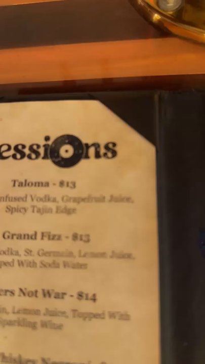 Sessions on 15th - Menu - Cocktail Bars Near Me - Oakland, California