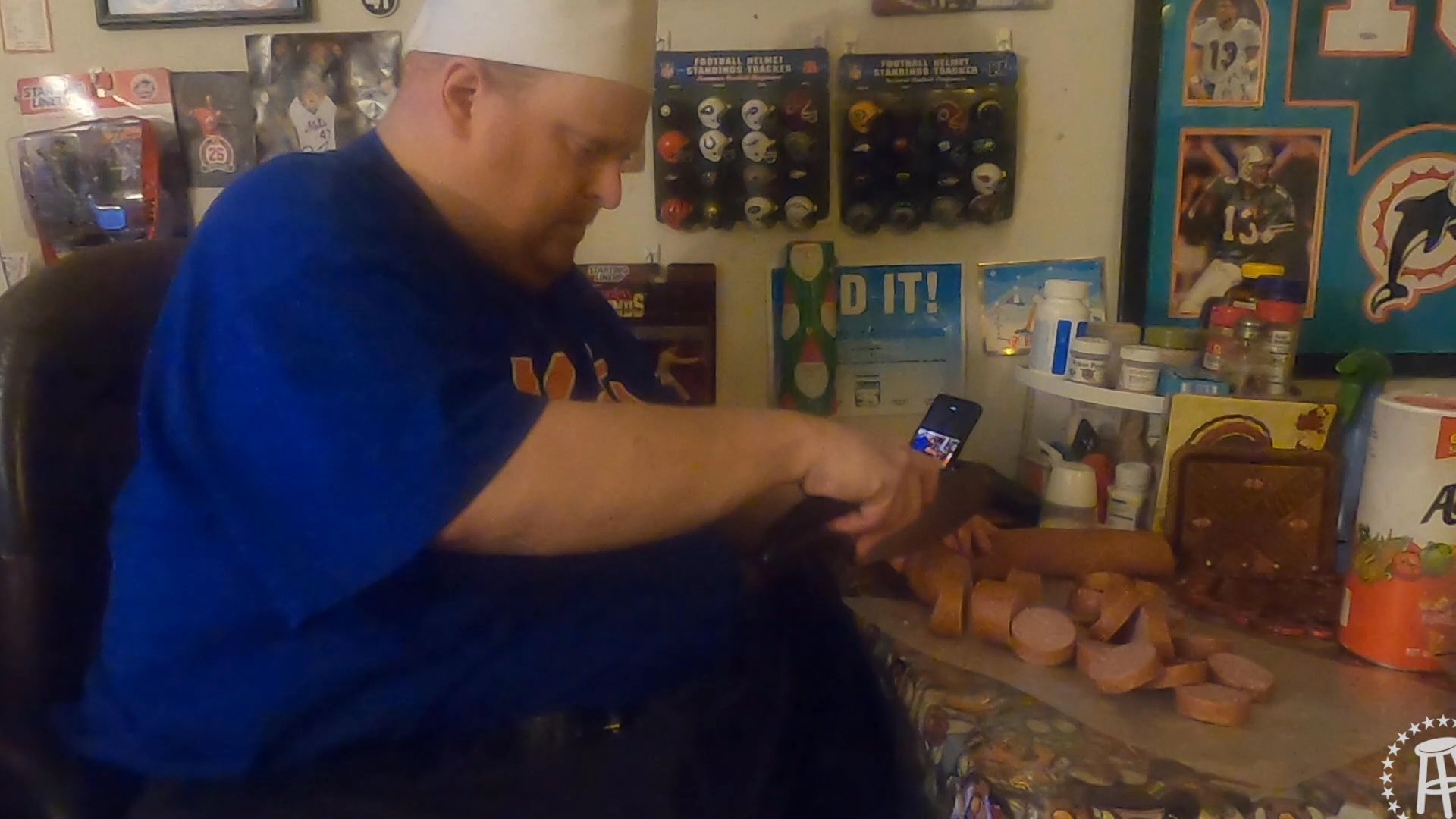 Tank Cooks Kielbasa and Potatoes