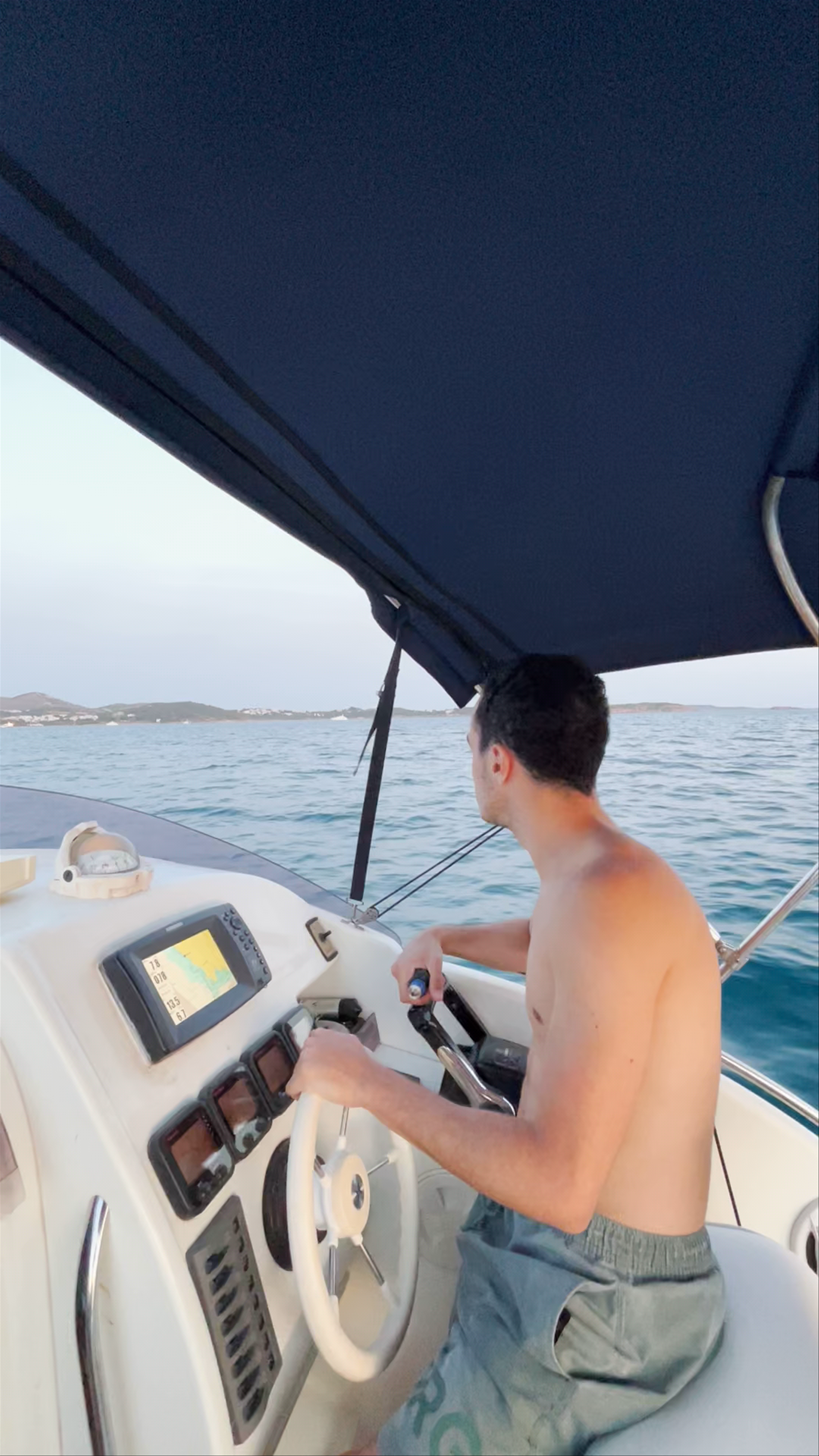 Sunset Boat Cruise Off Fléves, Greece