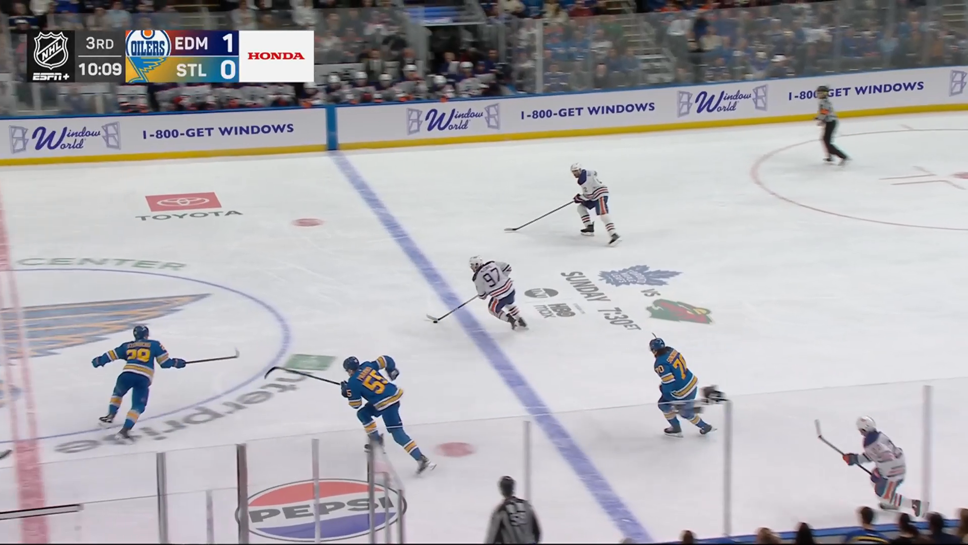 McDavid scores with rush through neutral zone · Mar 13, 2026