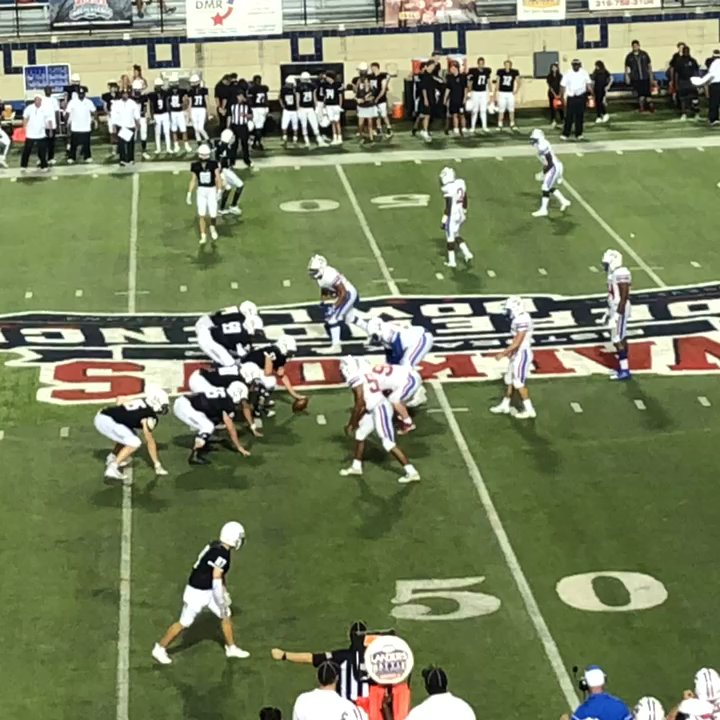 Bishop Lynch High School - 9/6/18. Independence Stadium. Shreveport, Louisiana. Battle on the Border VIII High School Football Showcase. Friars v. John Curtis Patriots - Middle Schools & High Schools Near Me - Dallas, Texas