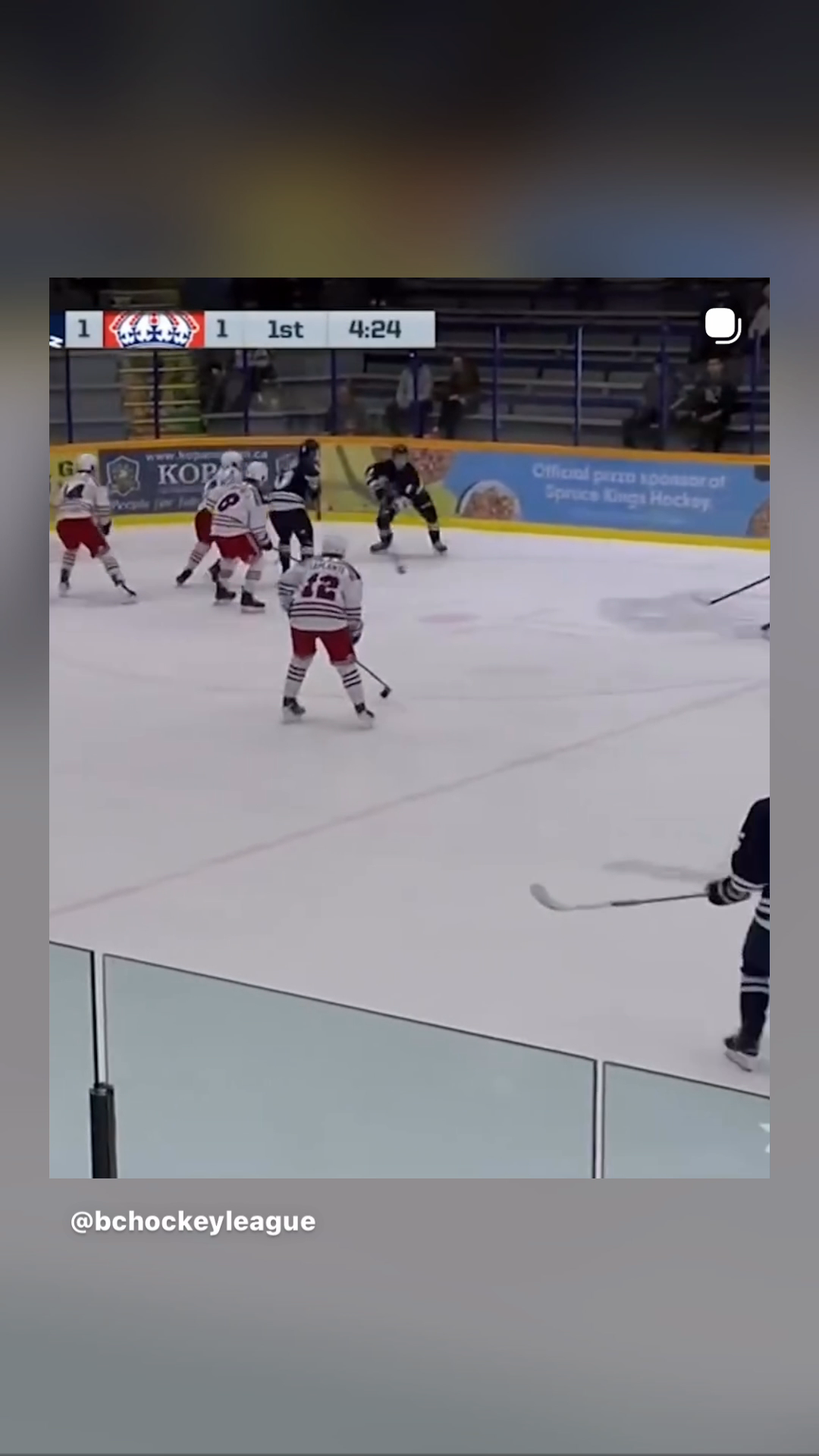 Top Shelf goal by defenseman