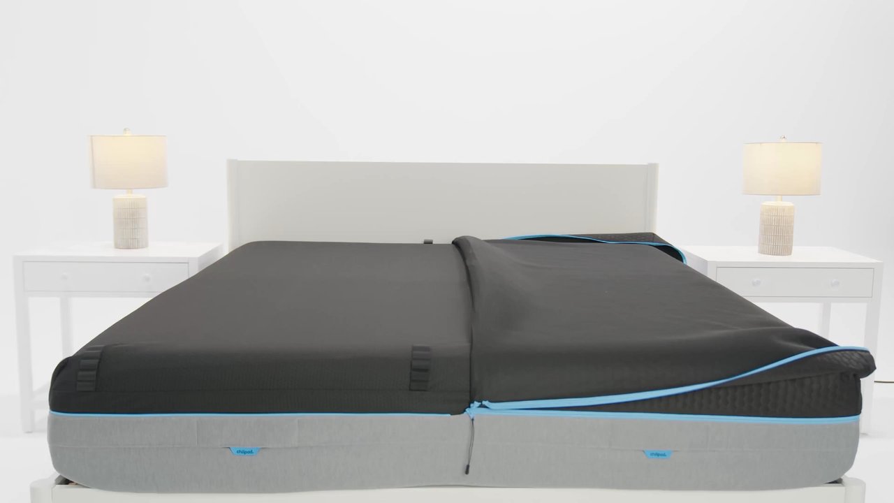 Installing Chilipad hydrolayer and securing S-hooks for even, temperature-controlled sleep surface
