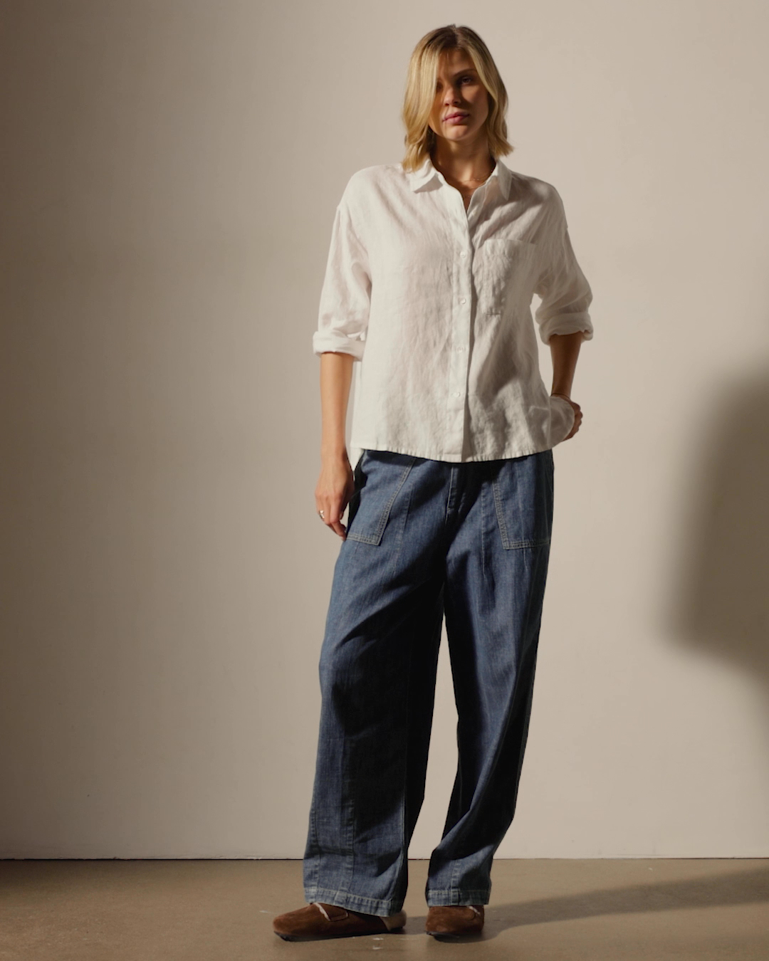 トップス 25ss Linen Cupro Oversized Regular Shirt 25ss Linen Cupro Oversized Regular Shirt