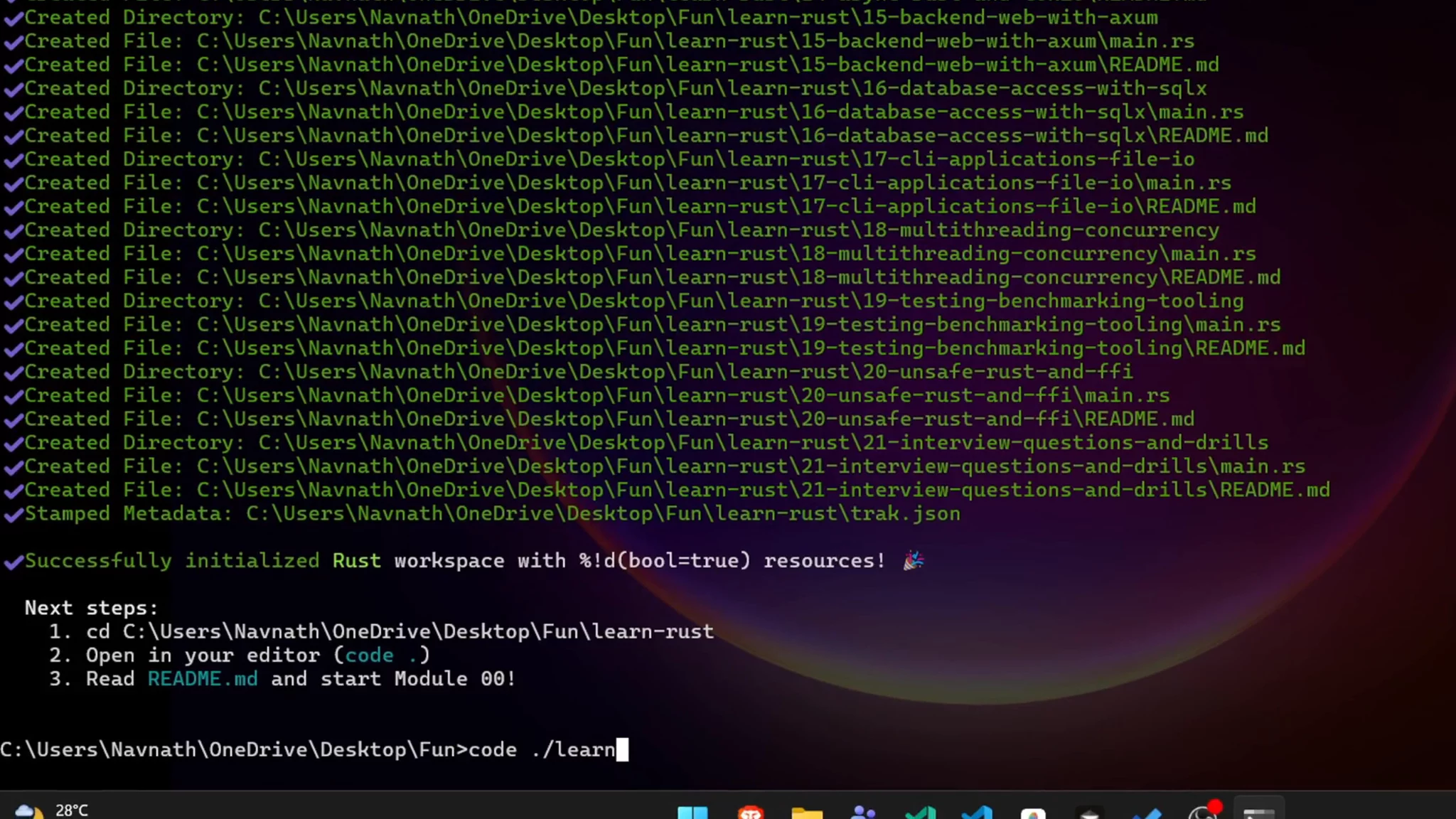 TRAK — Developer Learning Workspace image 1