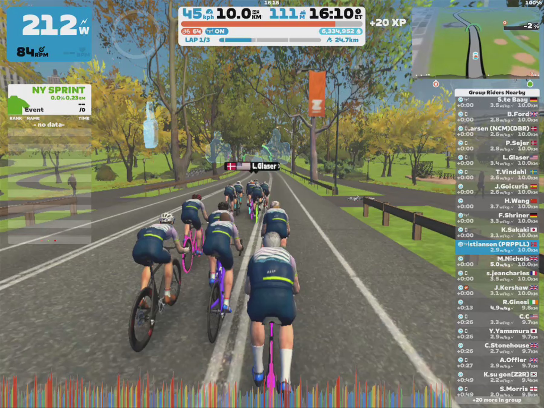 Zwift - Group Ride: MAAP In The Field: USA Group Ride  (C) on Astoria Line 8 in New York