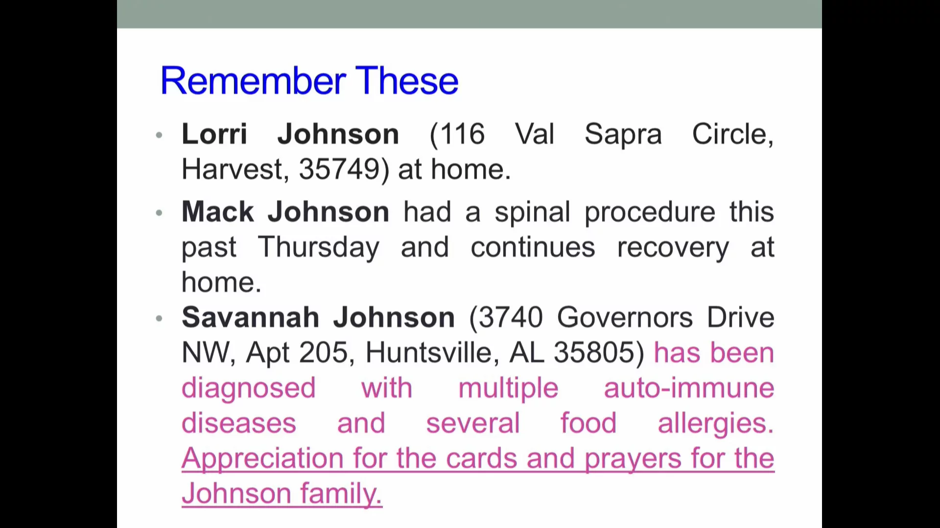 Bethel Service, November 23, 2025