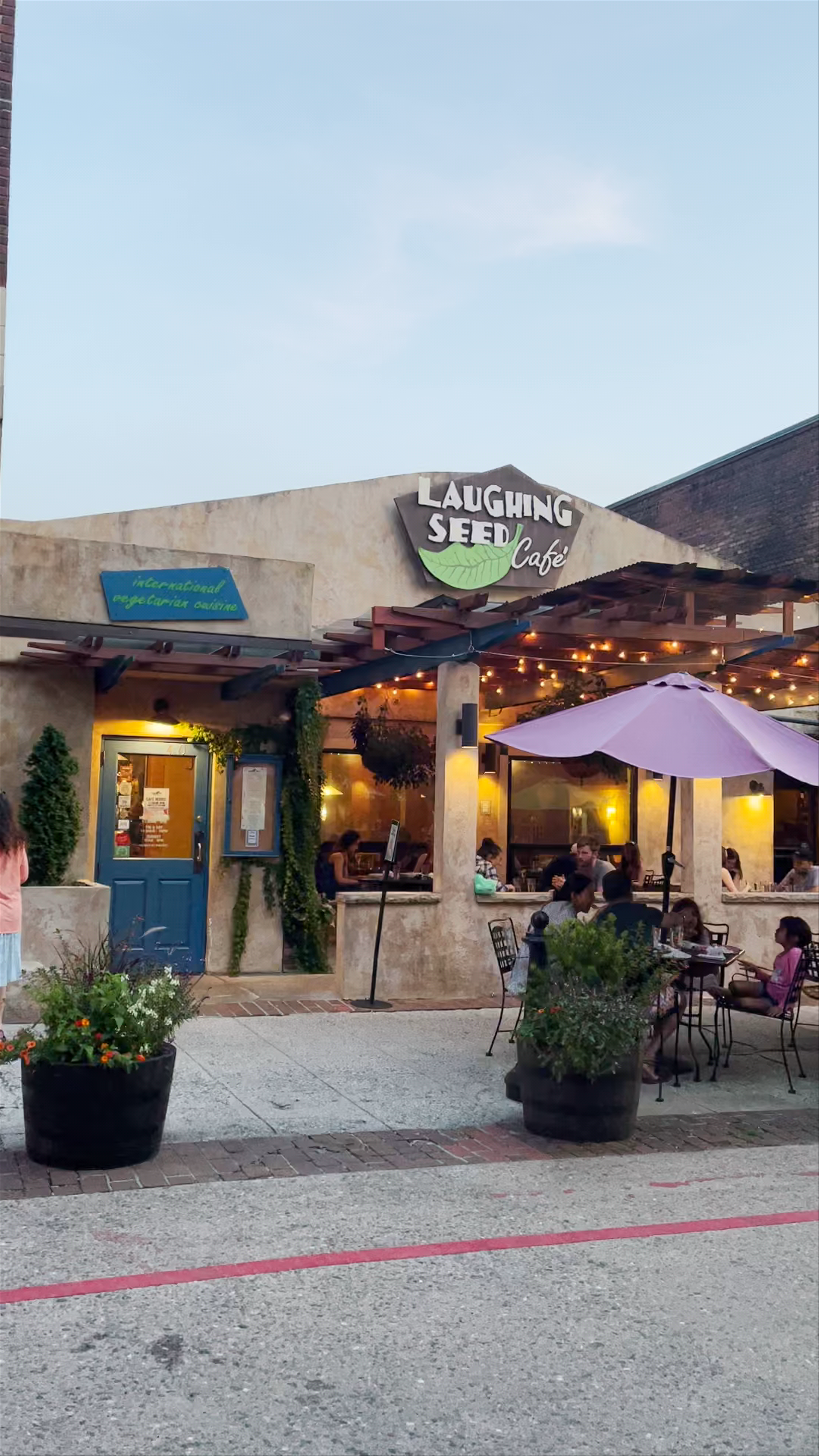 Evening Ambiance at Laughing Seed Cafe, Asheville