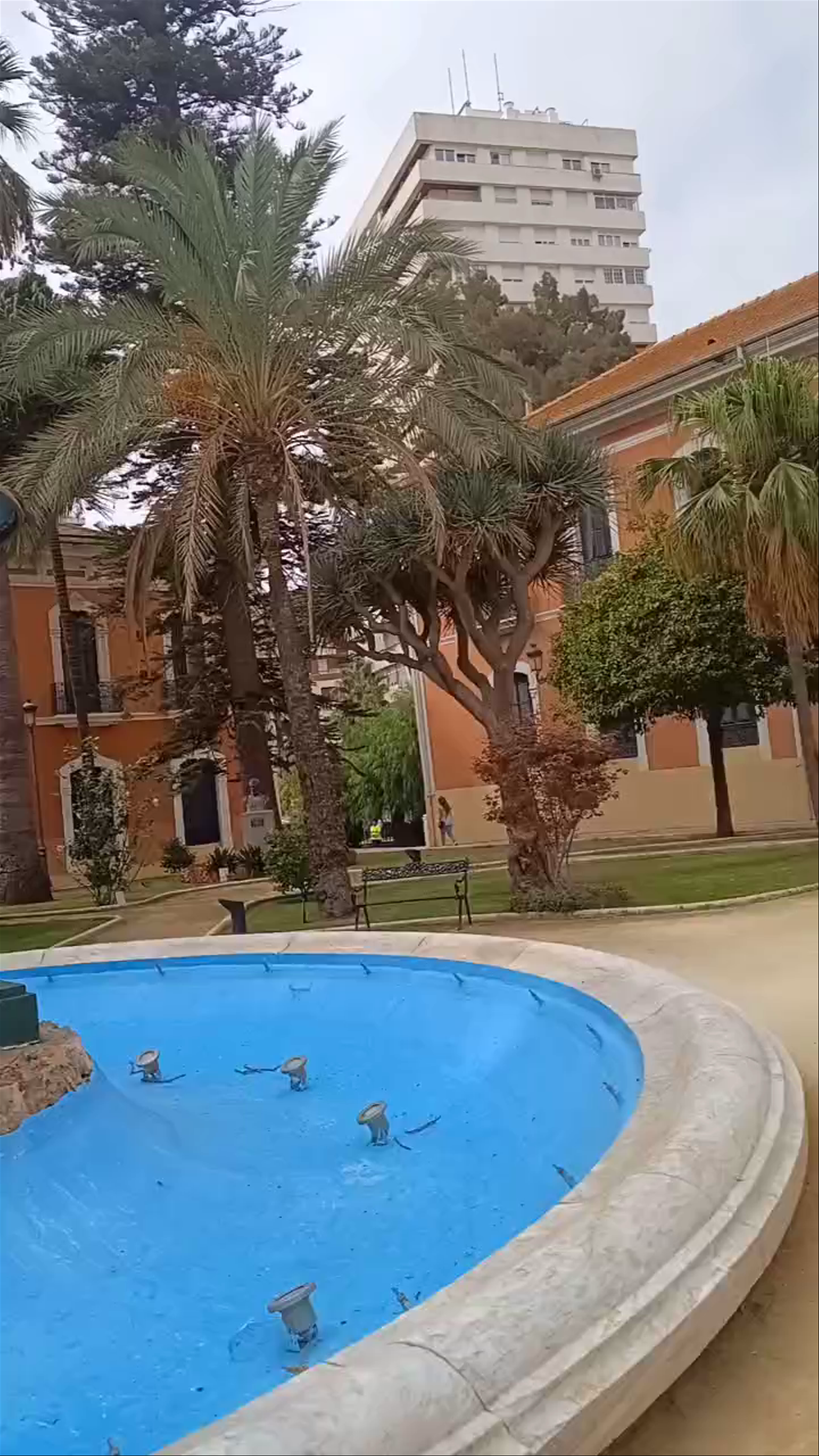 Serene Afternoon at Casa Colón Gardens in Huelva, Spain
